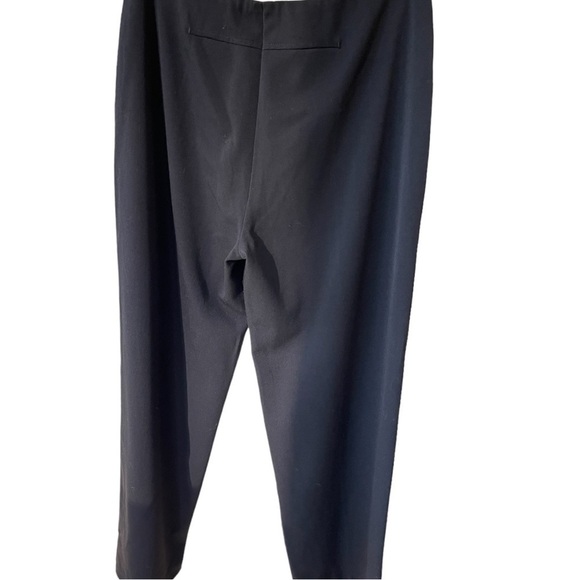 COLDWATER Creek knit pants, sizeL, wide flowing legs, elastic panel in waistband - Picture 2 of 3